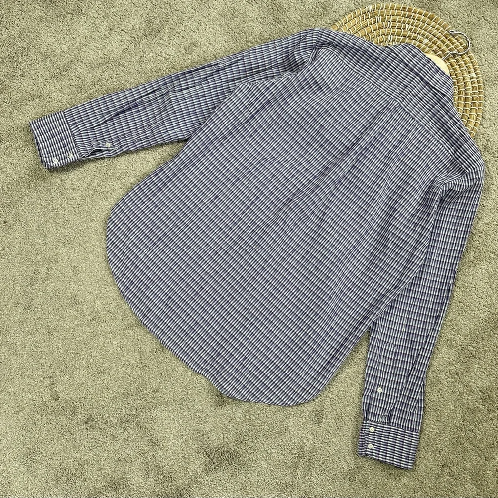 XiRENA Women’s Dawson Crinkled Button Down Shirt Longsleeve in Plaid Purple XS - Picture 8 of 14